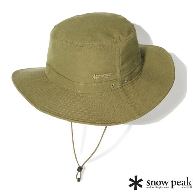 【Snow Peak】中性款 TAKIBI 遮陽防曬漁夫帽.圓盤休閒帽.釣魚帽/AC-23AU103OL 橄欖綠✿30E010